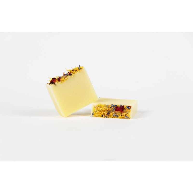 Mydło naturalne do twarzy i ciała w kostce FLOWER POWER 100g