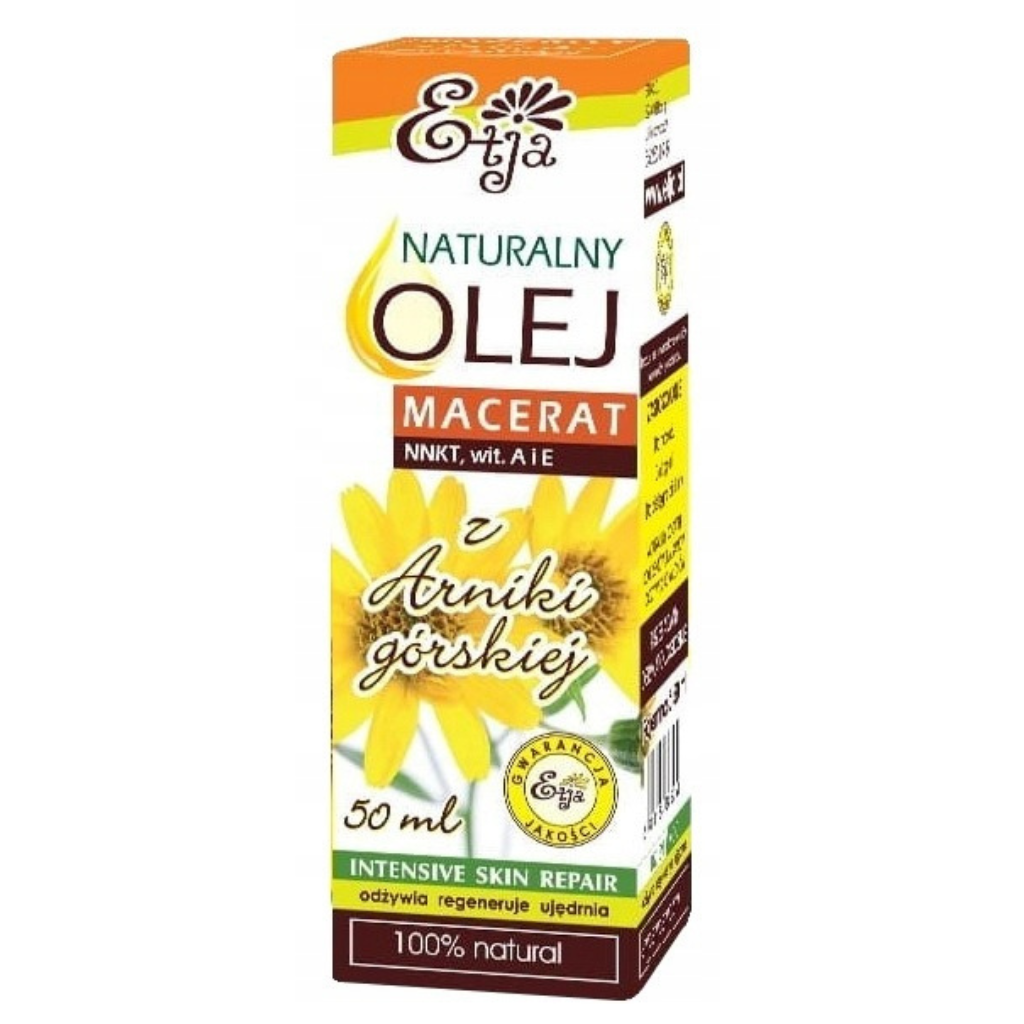 Olej naturalny 100% macerat z arniki górskiej NNKT, wit. Ai E Etja 50 ml