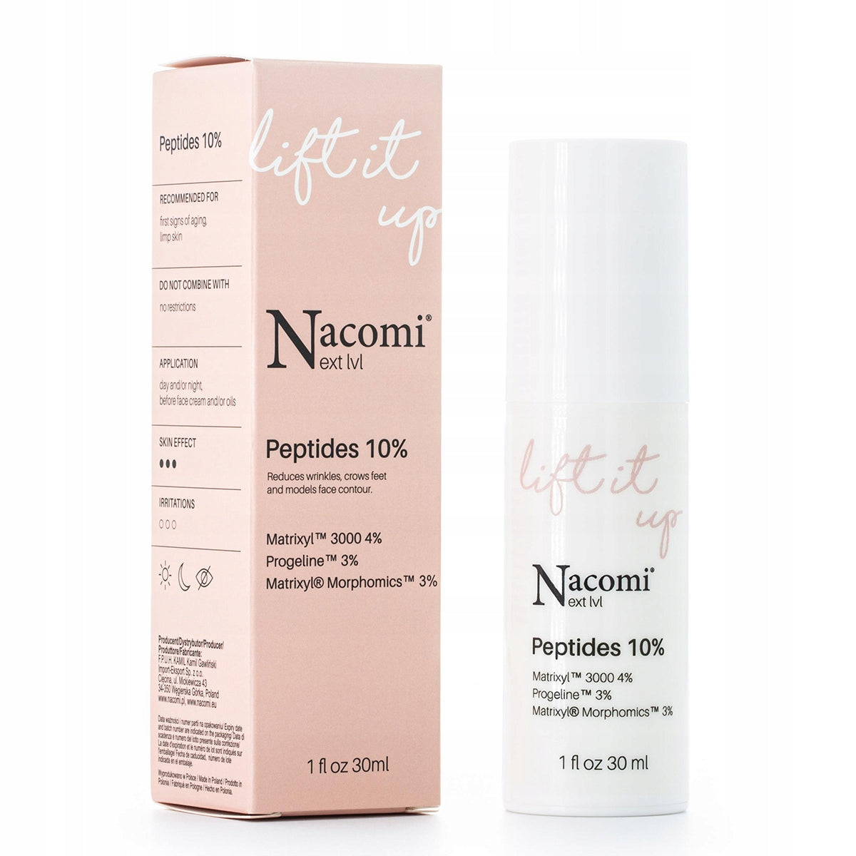 Nacomi Next Level Serum peptydy 10% Liftingujące 30ml