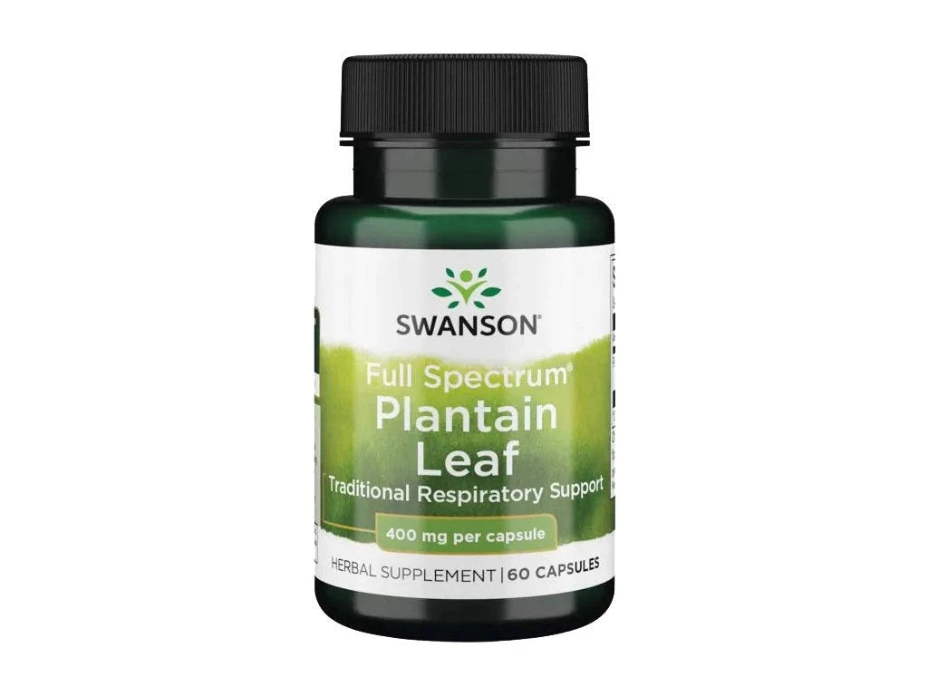 SWANSON Babka Zwyczajna Full Spectrum Plantain Leaf 60 kaps