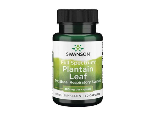 SWANSON Babka Zwyczajna Full Spectrum Plantain Leaf 60 kaps